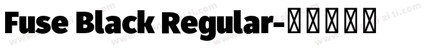 Fuse Black Regular字体转换